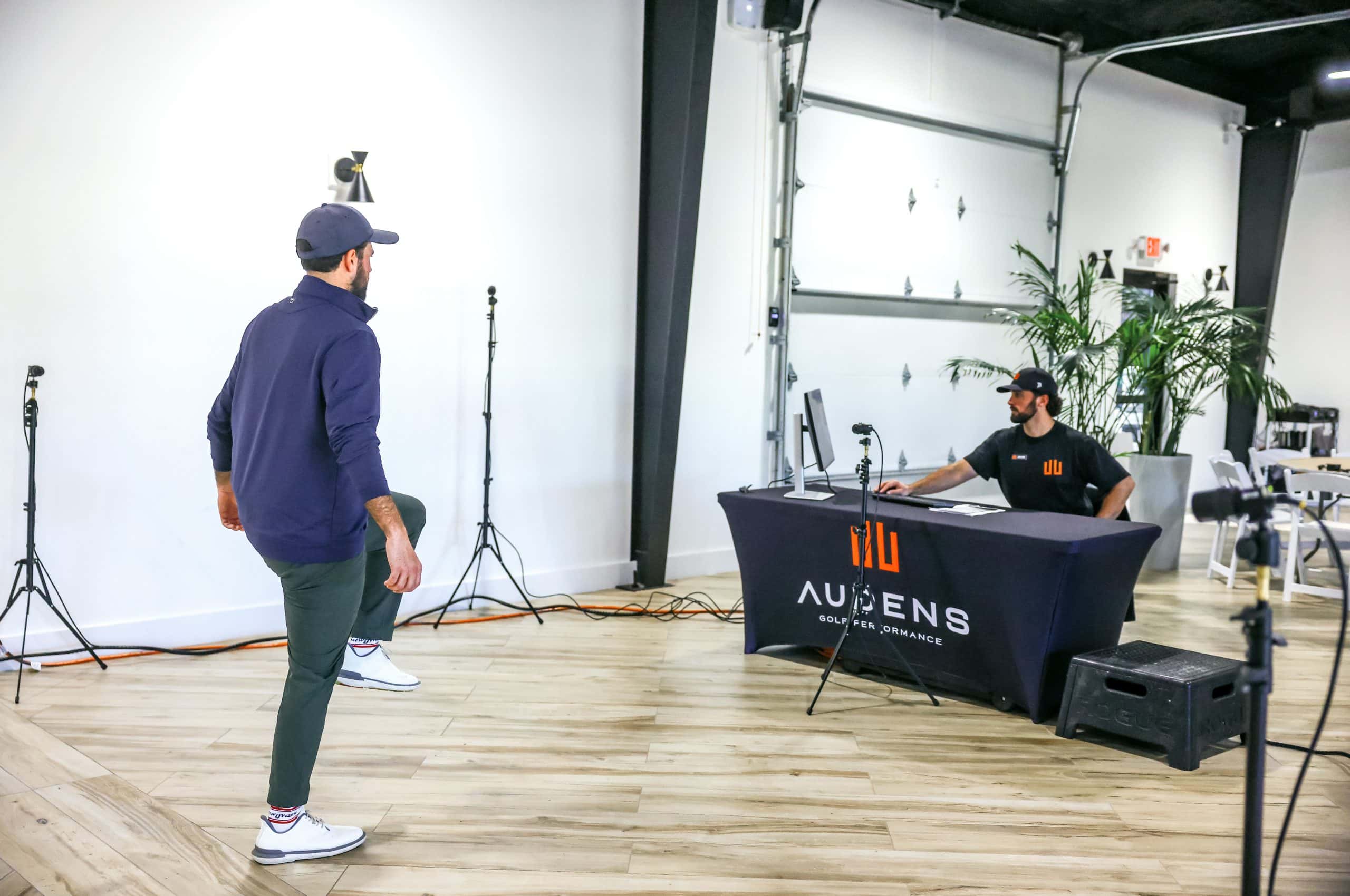 Athlete tested on DARI motion capture and force plates
